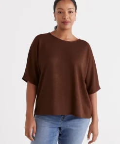 Textured Dolman Top<Sussan New