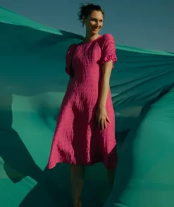 Textured Midi Dress<Sussan Hot