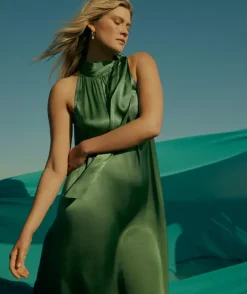 Tie Neck Halter Dress<Sussan
