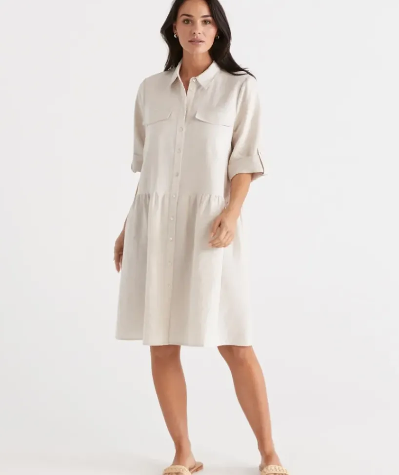 Utility Shirt Dress<Sussan
