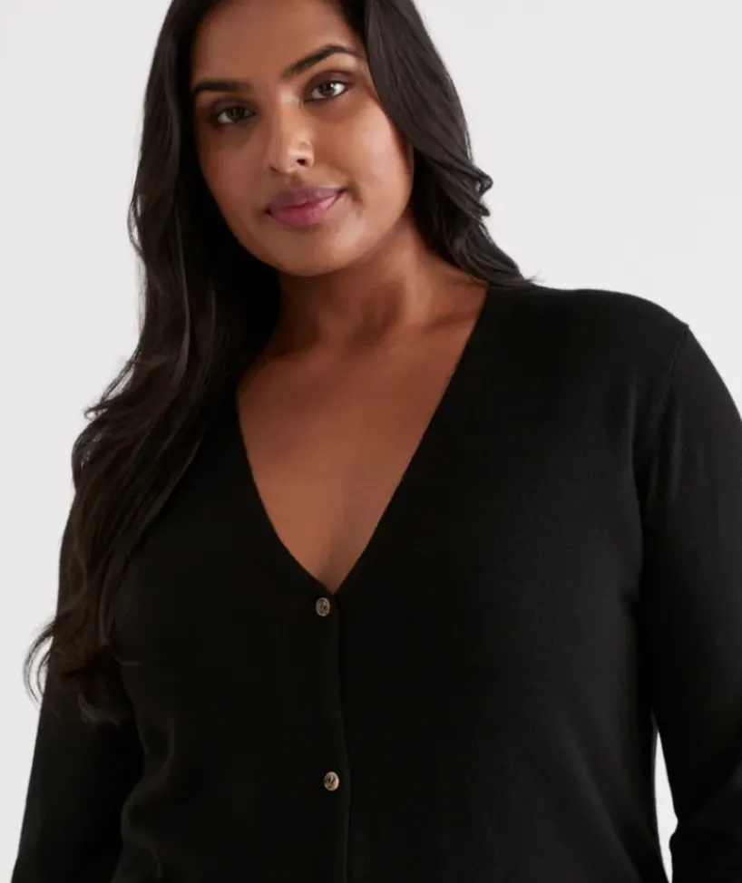 V Neck Longline Cardi<Sussan Outlet