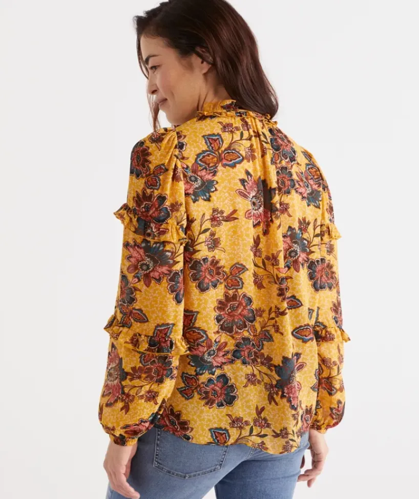 Vine Print Top<Sussan Hot