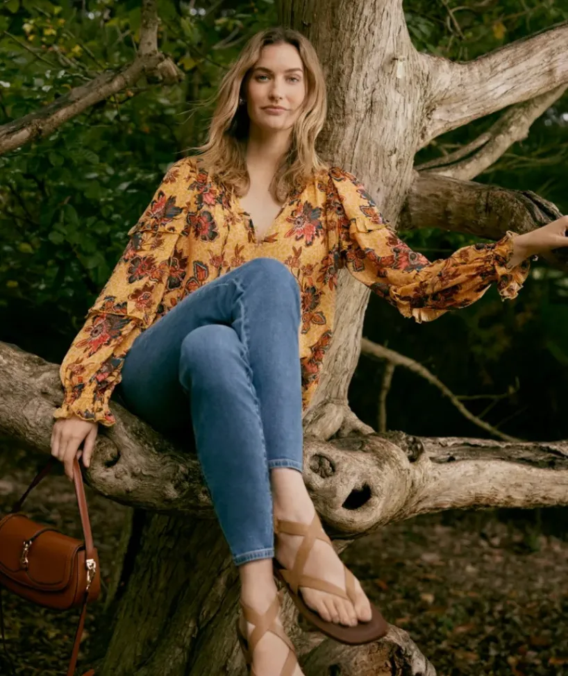 Vine Print Top<Sussan Hot