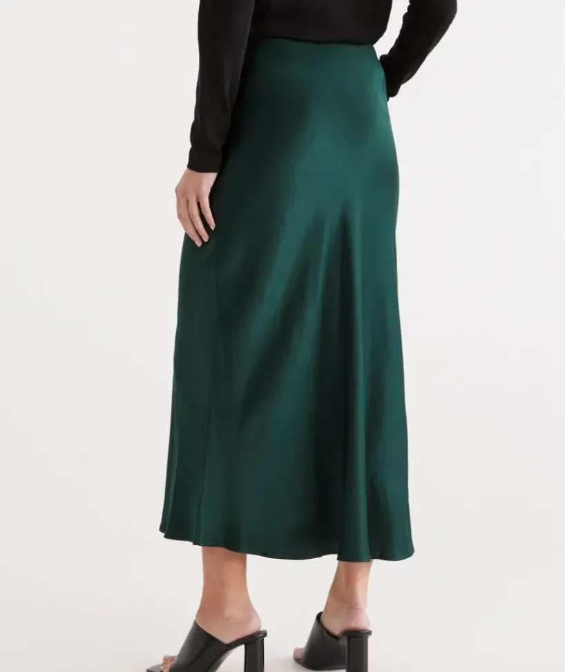 Winter Satin Slip Skirt<Sussan Best